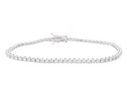 Jewellery - TENNIS BRACELET, 18K white gold - View 1