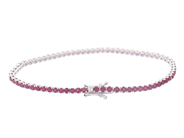 Jewellery - TENNIS BRACELET, 18K white gold - View 2