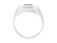 Jewellery - SIGNET RING, 18K white gold - View 2