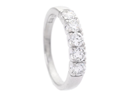 Jewellery - ETERNITY RING, 18K white gold - View 1
