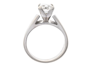 Jewellery - SOLITAIRE RING, 18K white gold - View 2