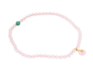 Jewellery - NECKLACE, beads of rosequartz - View 1