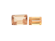 Gemstones - 2 TOPAZES, gulorange - View 1