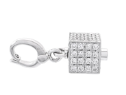 Jewellery - DETACHABLE PENDANT, 18K white gold - View 2