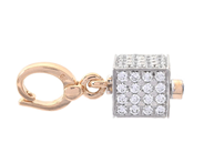 Jewellery - DETACHABLE PENDANT, 18K gold/white gold - View 2