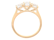 Jewellery - THREE STONE RING, 18K gold - View 2