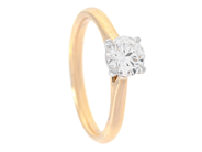 Jewellery - SOLITAIRE RING, 18K gold/white gold - View 1
