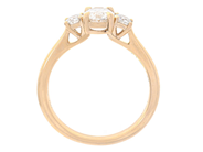 Jewellery - THREE STONE RING, 18K gold - View 2