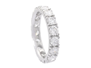 Jewellery - FULL ETERNITY RING, 18K white gold - View 1