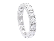 Jewellery - ETERNITY RING, 18K white gold - View 1
