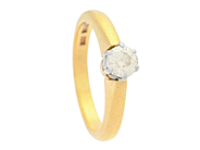 Jewellery - SOLITAIRE RING, 23K gold - View 1