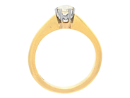 Jewellery - SOLITAIRE RING, 23K gold - View 2