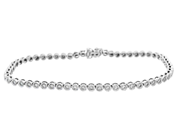 Jewellery, TENNIS BRACELET, 18K white gold, in auction: Lilla jewellery – Tuesday 24 March