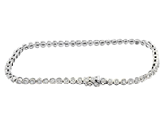 Jewellery - TENNIS BRACELET, 18K white gold - View 2