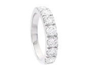 Jewellery - ETERNITY RING, 18K white gold - View 1