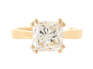 Jewellery - SOLITAIRE RING, 18K gold - View 3