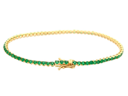 Jewellery - TENNIS BRACELET, 18K gold - View 2