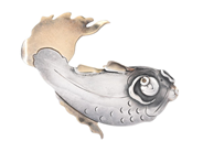 Jewellery, BROOCH, silver, in auction: Modern – Saturday 11 April