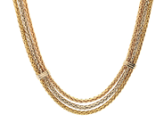 Jewellery - NECKLACE, 18K three-coloured gold - View 1