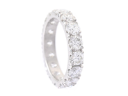 Jewellery - FULL ETERNITY RING, 18K white gold - View 1