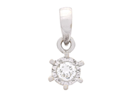 Jewellery - SOLITAIRE PENDANT, 18K white gold - View 1