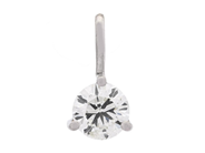 Jewellery, SOLITAIRE PENDANT, 18K white gold, in auction: Lilla jewellery – Tuesday 21 April