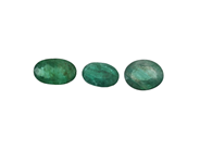 Gemstones - 3 SMARAGDERi, oval cut 6,96 ctw - View 1