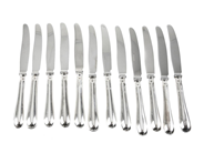 Silverware, KNIVES, 12 pieces, in auction: General – Tuesday 12 May