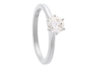 Jewellery - SOLITAIRE RING, 18K white gold - View 1