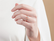 Jewellery - SOLITAIRE RING, 18K gold - View 3