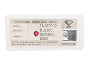 Gemstones, RUBY, pear shaped, in auction: Lilla jewellery – Tuesday 24 March