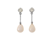 Jewellery, EARRINGS, 14K white gold, in auction: Lilla jewellery – Tuesday 24 March