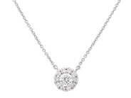 Jewellery, PENDANT WITH CHAIN, 18K white gold, in auction: Classic – Saturday 21 March