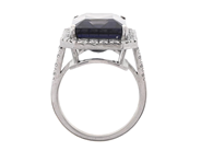 Jewellery - CLUSTER RING, 18K white gold - View 2