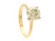 Jewellery - SOLITAIRE RING, 18K gold - View 2