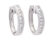 Jewellery, EARRINGS, 18K white gold, in auction: Lilla jewellery – Tuesday 21 April