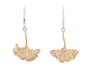 Jewellery - EARRINGS, gold-plated ginkgo leaf - View 1