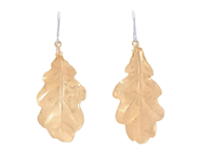 Jewellery - EARRINGS, gold-plated oak leaves - View 1