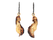 Jewellery - EARRINGS, gold-plated maple - View 1