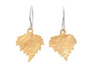 Jewellery - EARRINGS, gold-plated birch leaf - View 1