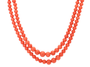Jewellery, NECKLACE, coral beads approx. 3,8 - 8,0 mm, in auction: Lilla jewellery – Tuesday 24 March