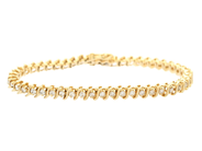 Jewellery - TENNIS BRACELET, 14K gold - View 1