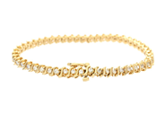 Jewellery - TENNIS BRACELET, 14K gold - View 2