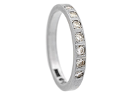 Jewellery, ETERNITY RING, 18K white gold, in auction: Lilla jewellery – Tuesday 21 April