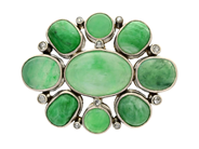 Jewellery - BROOCH, 18K white gold - View 1