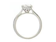 Jewellery - SOLITAIRE RING, platinum - View 2