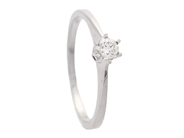 Jewellery, SOLITAIRE RING, 18K white gold, in auction: Lilla jewellery – Tuesday 21 April