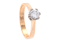 Jewellery - SOLITAIRE RING, 18K gold - View 1