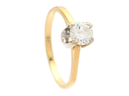 Jewellery - SOLITAIRE RING, 18K gold - View 1