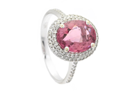 Jewellery, CLUSTER RING, 18K white gold, in auction: Classic – Saturday 21 March